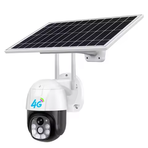 OEM 4G Sim Card Outdoor Security Waterproof 8W Solar Panel Power 2.5 Inch PTZ 1080P Dome CCTV Camera