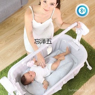 🚢LWBaby Electric Cradle Bed Foldable Newborn Coax Bed Baby Automatic Rocking Chair Bed Coax Sleeping God