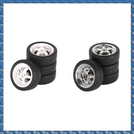 (CSID) 4Pcs 33mm RC Drift Tire Wheel Hard Tyre for LDRC AE86 A86 A86P LD1801 1/18 RC Car Upgrade Par