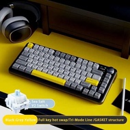 【High Quality】 AJAZZ Ak820 MAX Wireless Keyboard Full-Key Hot Swappable Bt5.0/2.4G/Usb-C Gaming Keyb