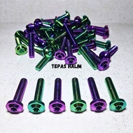 Ninja Caliper Titanium Bolt R RR SS,CB,GL,Mega Pro Tiger M8X35 Drat 12 Length 3.5cm/M8X35 Titanium Rear Shock Bolt