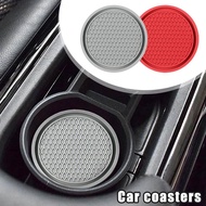Car Anti Slip Coaster Pvc Travel Auto Cup Mats Insert 2 Coaster Colors G5e9