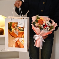【Next-day delivery】Sunflower knitted bouquet hand-held bouquet graduation gift
