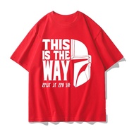 HOTSTAR WARS THIS IS THE WAY T-Shirt Mandalay Hat Pattern Minimalist Style Summer Shirt Fashion Item