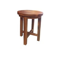 【吉迪市100%全柚木家具】ETCH012 柚木簡約造型圓板凳 椅凳 花台