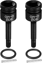QUARKZMAN Set of 2 1/2 Inch Drive Socket Spanner Hex Nut Set 9/32 Inch SAE CR-MO Steel 6-Point Socke