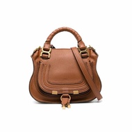 Chloe Marcie Mini Double Carry Shoulder Bag for Women in Tan (CHC23SS595I31-25M)