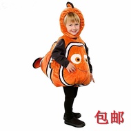 Halloween Children Baby Cosplay Performance Cartoon Costume Finding Nemo Nemo Clownfish Costume
