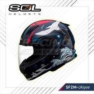 DOT Helmet Motor Cross Full Face  SF-2M UKIYOE  - SOL HELMET Exclusive Distributor