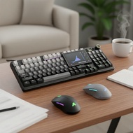 ATTACK SHARK X98PRO Wireless Mechanical Keyboard, Gasket Mount, Hot Swappable, PBT Side-Print Keycap