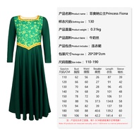 SHUNAICHI Halloween Monster Shrek Suit Fiona Princess Cosplay Costume Princess Dress Cosplay Costume