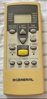 二手原裝珍寶冷氣遙控器 GENERAL remote control AR-JE6