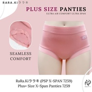 RARAKI PSP X-SPAN 7259: Women's Plus Size Cotton Seamless Panties | Soft, Stretchable, Eco-Friendly 