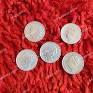 5 keping koin perak 1 gulden Wilhelmina 1929 original 1000%
