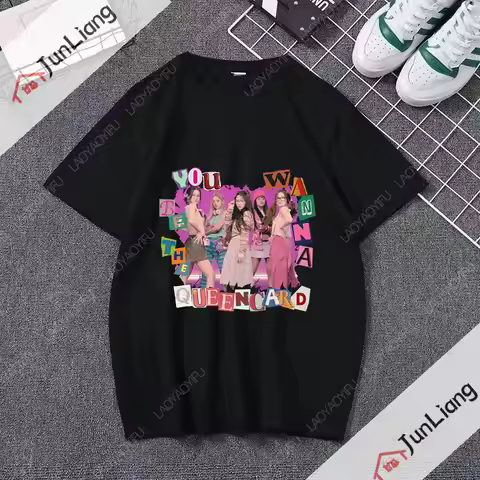 2024 Gidle I Feel T-shirt Kpop MIYEON MINNIE Soyeon YUQI SHUHUA Printed T-shirt Unisex Street (G) I-