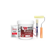 Worldpaint เซรามิก คัลเลอร์ สีทาพื้นกระเบื้อง สำหรับงานผนังและงานพื้น แถมฟรีชุดอุปกรณ์ ขนาด 0.85 ลิต