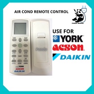 Suitable York / Acson / DAIKIN Air Conditioner Air Cond Aircond Remote Control ECGS-01 🔥Ready Stock🔥