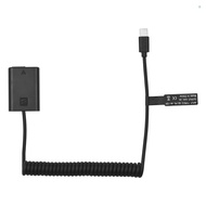 [Cameraworld]Andoer NP-FW50 Dummy Battery USB-C Coupler Adapter with USB Type-C Spring Power Cable R