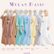 MULAN BASIC VIRAL by HAURABELLE ORIGINAL JUBAH SELUAR MUSLIMAH COMFORT WEAR