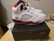Nike Air Jordan 5 Retro OG 白色紅色