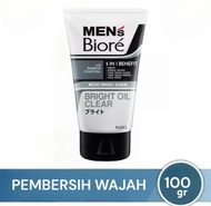 Biore Men Bright Oil Clear Scrub Facial Wash 100 ml