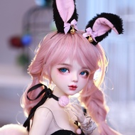 QJMBF 1/3 60ซม. ข้อต่อกลตุ๊กตา Bjd พร้อมแต่งหน้ารวมถึงเสื้อผ้าแต่งผมตาความสูง62ซม. DIY สำหรับสาวๆแต่