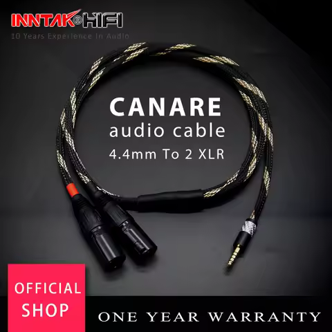 High-End HIFI Balance 4.4mm To 2 XLR Audio Cable JAPAN Canare Audio cable / 0.5m 1m 1.5m 2m 3m 5m