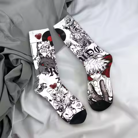 Gachiakuta Manga Rudo (3) Stockings Retro Socks Men's Warm Soft Socks Autumn Running Custom Anti Ski