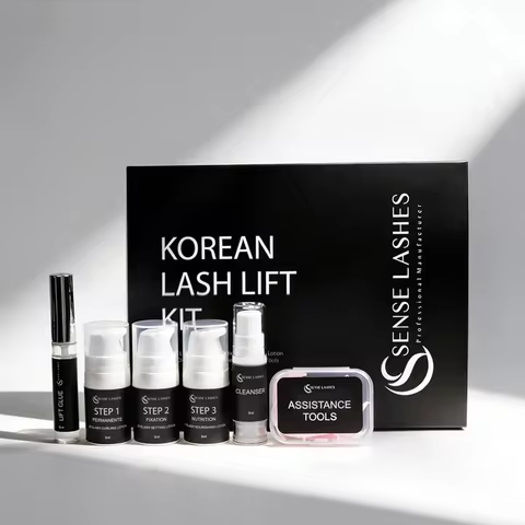 SENSE LASHES Korean Lash Lift Pro Kit Professional Eyelash Perm Kit for Salon & Home Use Lifting Eye