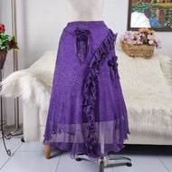 UNGU Glitter long skirt glitter purple skirt purple tassel skirt flowy skirt blink blink skirt