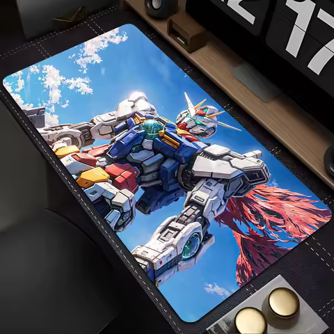 Anime Gaming Speed Mouse Pad M-mechanical Warrior G-gundam 90x40cm Gamer Cabinet Mouse Mat Keyboard 