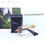 DW620 Gold Folding Reading Glasses +100 to +3.00 Gold Folding Reading Glasses