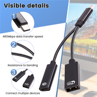 【Bestselling Product】 N11R 2 In 1 Multifunctional Adapter Fast Charging Type-C To Usb Otg Adapter Su