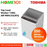 Toshiba Top Load Washer 7.0KG AW-M801AS(WS)