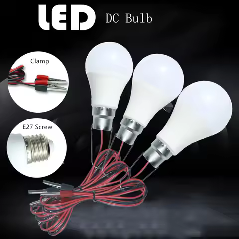 LED Bulb DC 12V Selection Household Super Bright Lighting Bulb 3W 5W 9W 12W 15W 18W Low Wattage 6000
