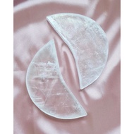 [Kyzen Living] Selenite Moon slab plate for display and cleansing