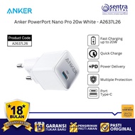Anker A2637L26 Nano Pro 20W White – USB-C Charger Adapter Compact & Fast for All Devices