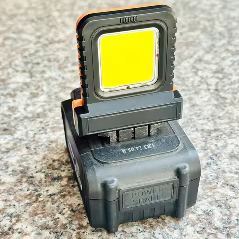 Lithium-Ion Battery Work Light Portable Long-Lasting Strong Light Supply Lighting Work Power Tool Ba