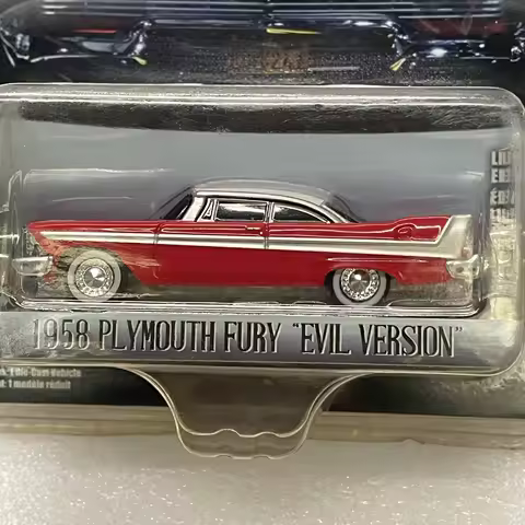 Static Die Casting 1:64 Scale Simulation 1958 Plymouth Furyb Alloy Classic Four-door Sedan Collectio