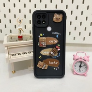 [J19] 3D Case OPPO A15 A15S A16 A18 A38 A3S A5S A7 A11K A12 A54 A58 A57 A77S 4G Softcase Soft Black 