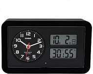 CASIO TTM-170NJ-1JF Alarm Clock, Radio, Black, Analog, Snooze Light, Auto On