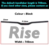 Syncros Mtb คาร์บอนแฮนด์จักรยาน31.8*580-720/740/760Mm สีดำด้านสำหรับอุปกรณ์จักรยานเสือภูเขา