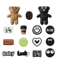 15pcs Cartoon Bear Jibbitz Charms Fun Accessories for Crocs Shoe Charms