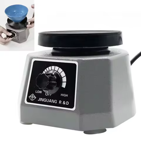 4" Round Shaker Plaster Vibrator Plate 110V/220V Lab Vibrator Dental Equipment Machine Variable Inte