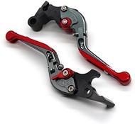 MAODOXIANG Handlebar Kits XMAX 300 Motorcycle Compatible with Yamahas X MAX 300 XMAX300 2017 2018 new Accessories CNC Brake Clutch Lever Adjustable Folding Extendable (Color : Red)