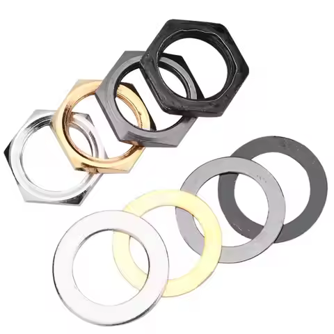 Durable Gaskets Nuts Skillful Manufacture 9.36mm Guitar Socket Nut Gasket Jack Washer Nuts Set Music