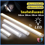 DS. โคมไฟ LED แบบเซ็นเซอร์  เป็นสายชาร์จ USB ติดห้องนอน ทางเดิน ตู้เสื้อผ้า  ติดตั้งง่าย Wireless LED light