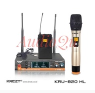 R E A D Y ! Mic Wireless Krezt KRU 820/ KRU-820/ KRU820 Original