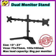 Dual Monitor Mount for 2 Monitor Dual Arm 17-inch to 30-inch VESA Plate Heavy Duty 2 Monitors Mount 