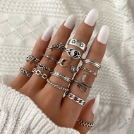 [Top Picks] Popular Elegant Ladies Personality Retro Party Rings Fashion Jewelry Women Hip -hop Fing